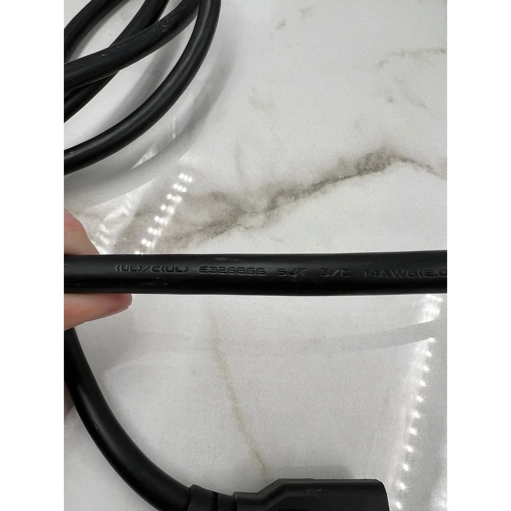 Mixed Computer Power Cords and VGA Video Cable Lot of 5 PC Monitor Cables